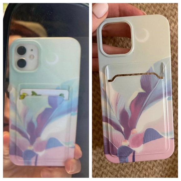 3️⃣3/25 Super Pretty Floral Phone Case for iPhone 13 w/ card holder/slot - Picture 3 of 4